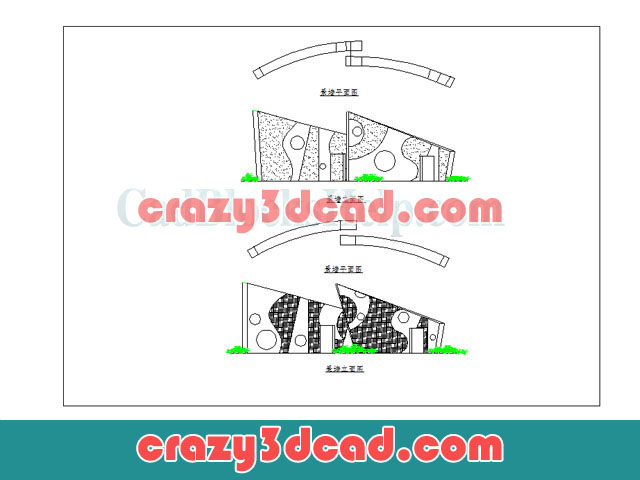 Landscape Wall CAD Plan